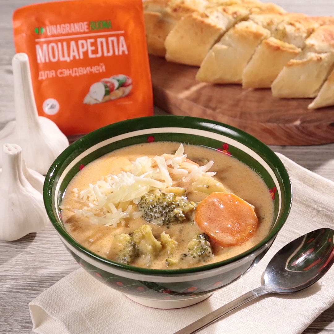 Как приготовить Сырный суп с овощами