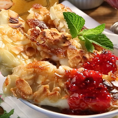 Как приготовить Сулугуни в миндальной корочке