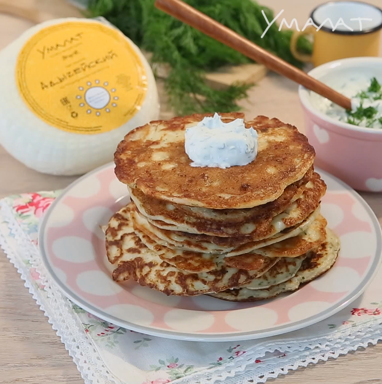 Как приготовить Оладьи с адыгейским сыром