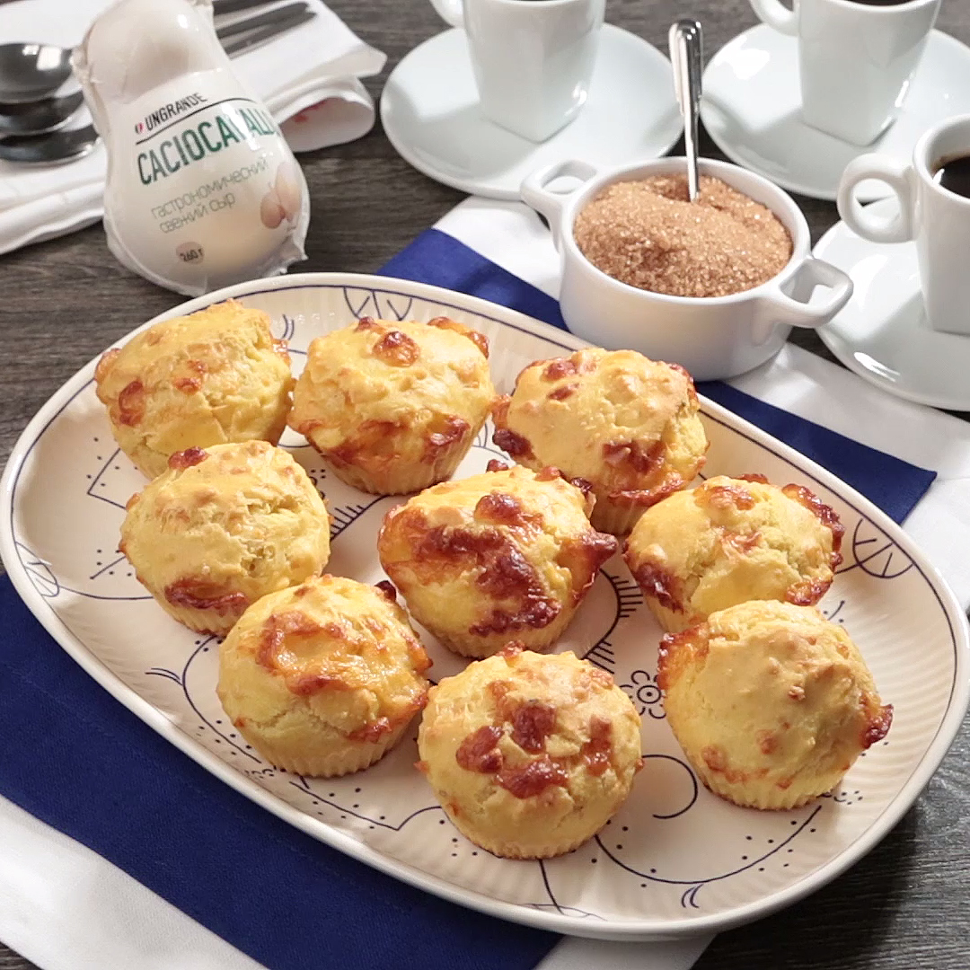 Как приготовить Кукурузные маффины с качокавалло